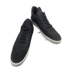 Pieces Black Leather Sneakers Men’s 12 EU 45 Portugal Made Minimalist Shoes